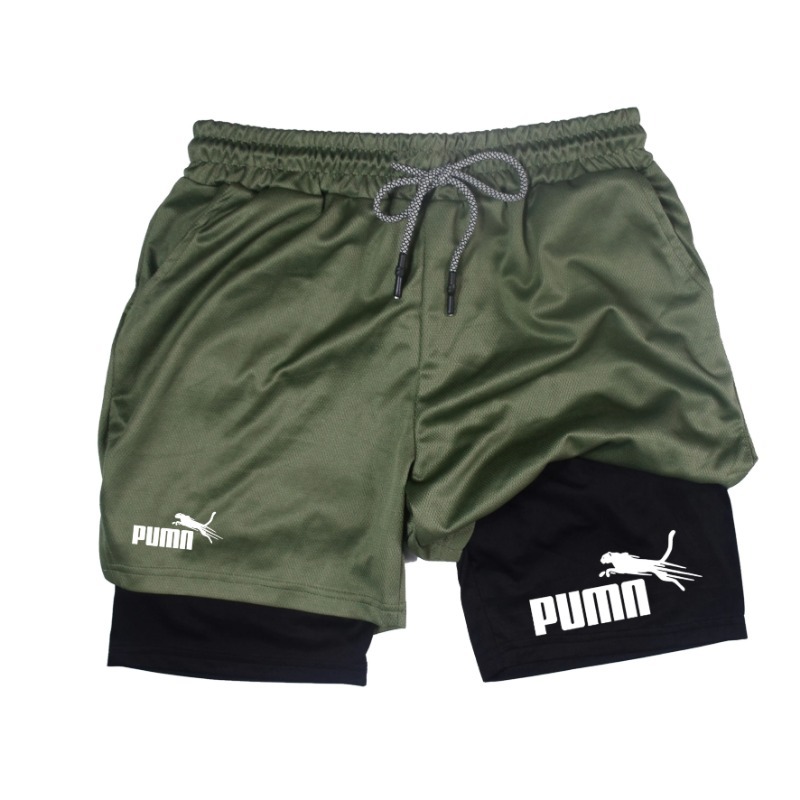 Summer Breathable Two-in-one D - Compression Shorts Athletes 评论和价格