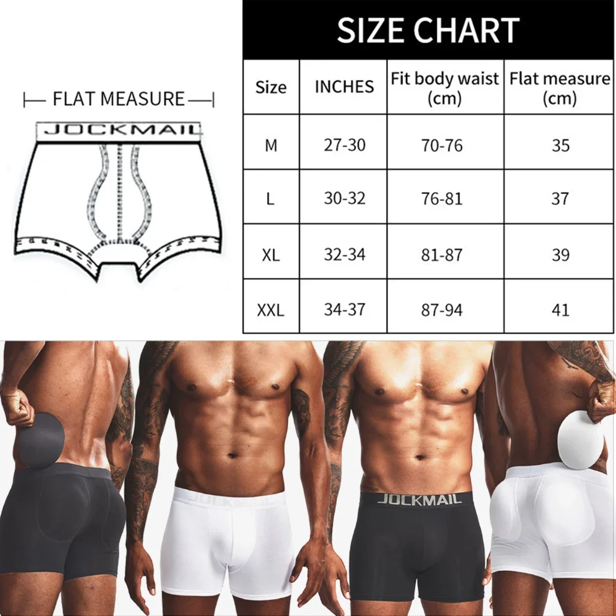 Men Comfortable Cotton Butt Li - Boxer Brief Pack Cotton 评论和价格